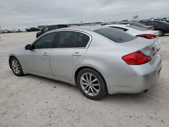 JNKBV61E67M707337 - 2007 INFINITI G35 SILVER photo 2