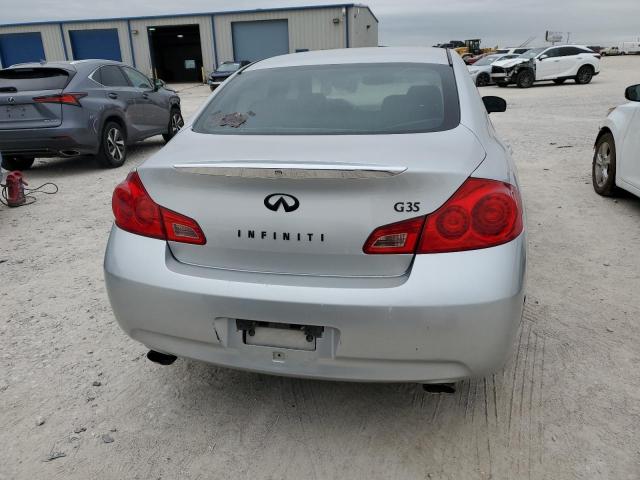 JNKBV61E67M707337 - 2007 INFINITI G35 SILVER photo 6