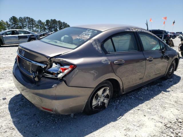 19XFB2F51EE010604 - 2014 HONDA CIVIC LX GRAY photo 3