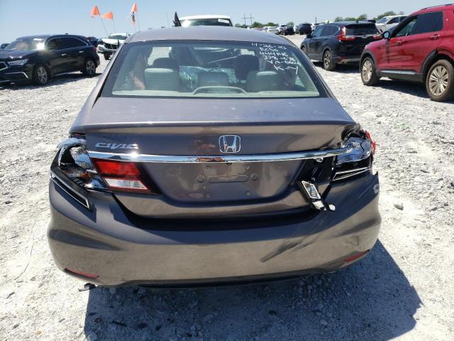 19XFB2F51EE010604 - 2014 HONDA CIVIC LX GRAY photo 6