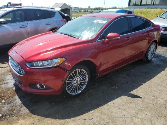 3FA6P0HR6DR112662 - 2013 FORD FUSION SE RED photo 1