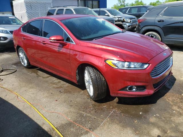 3FA6P0HR6DR112662 - 2013 FORD FUSION SE RED photo 4