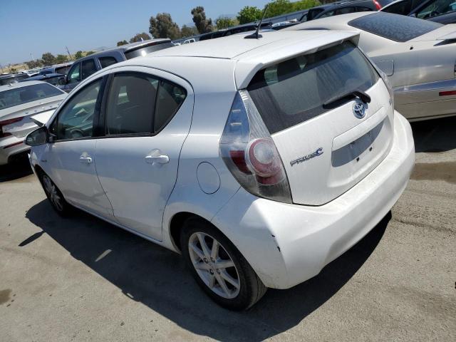 JTDKDTB34C1021759 - 2012 TOYOTA PRIUS C WHITE photo 2