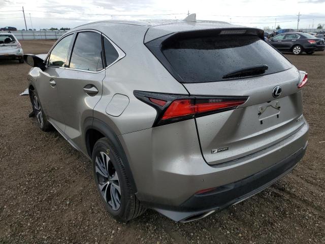 JTJSARDZ9M2247589 - 2021 LEXUS NX 300 BASE Srebrny zdjęcie 3