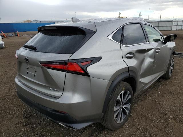JTJSARDZ9M2247589 - 2021 LEXUS NX 300 BASE Srebrny zdjęcie 4