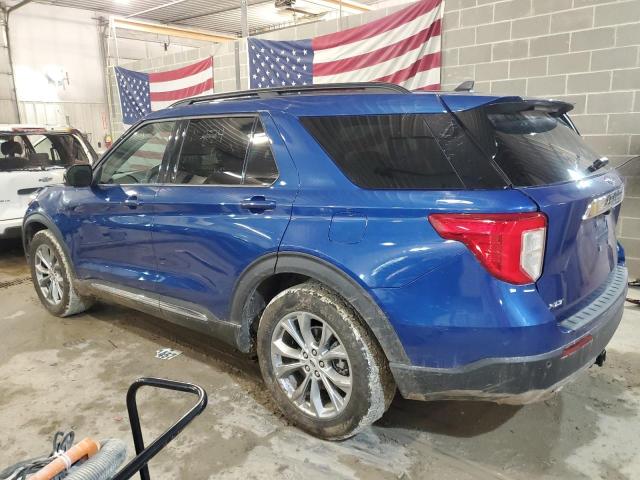 1FMSK8DH5NGA72338 - 2022 FORD EXPLORER XLT BLUE photo 2