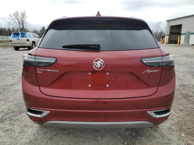 LRBFZSR40PD223951 - 2023 BUICK ENVISION AVENIR RED photo 6