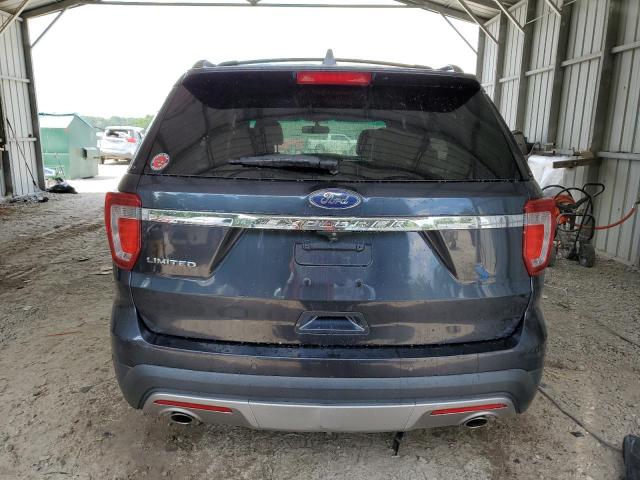 1FM5K7F83HGA41386 - 2017 FORD EXPLORER LIMITED BLUE photo 6