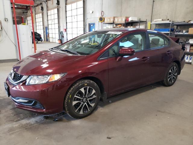 19XFB2F89FE098698 - 2015 HONDA CIVIC EX MAROON photo 1