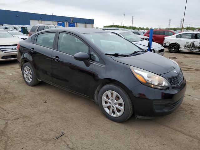 KNADM4A30E6378665 - 2014 KIA RIO LX BLACK photo 4