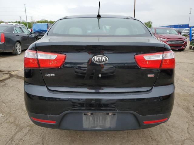 KNADM4A30E6378665 - 2014 KIA RIO LX BLACK photo 6