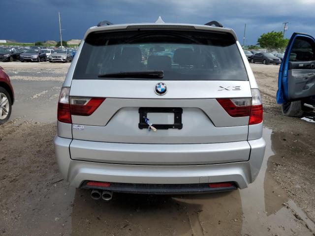 WBXPC93498WJ08301 - 2008 BMW X3 3.0SI SILVER photo 6