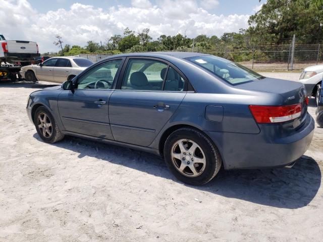 5NPEU46F86H052534 - 2006 HYUNDAI SONATA GLS BLUE photo 2