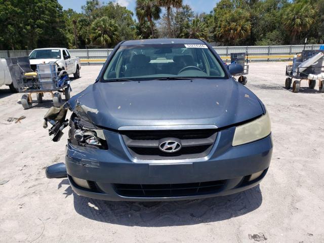 5NPEU46F86H052534 - 2006 HYUNDAI SONATA GLS BLUE photo 5