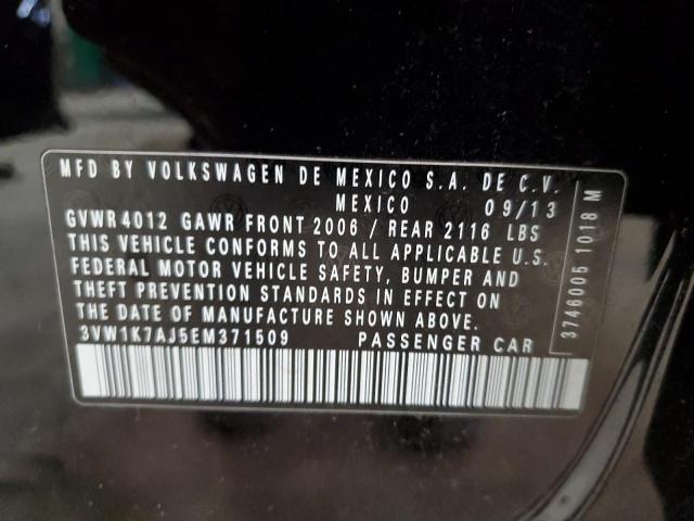 3VW1K7AJ5EM371509 - 2014 VOLKSWAGEN JETTA BASE 黑色 照片 13