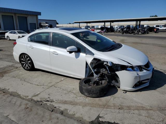 19XFB2F93FE220741 - 2015 HONDA CIVIC EXL WHITE photo 4