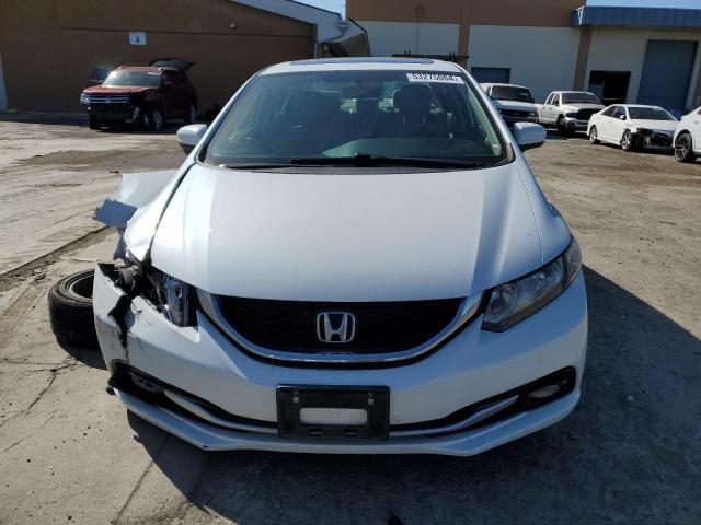 19XFB2F93FE220741 - 2015 HONDA CIVIC EXL WHITE photo 5