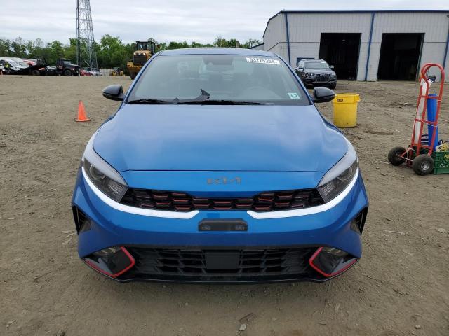 3KPF54ADXPE611403 - 2023 KIA FORTE GT LINE BLUE photo 5