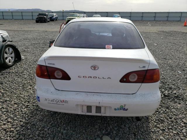 1NXBR12EX1Z481636 - 2001 TOYOTA COROLLA CE WHITE photo 6