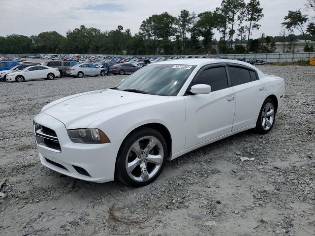 2B3CL3CGXBH577097 - 2011 DODGE CHARGER WHITE photo 1