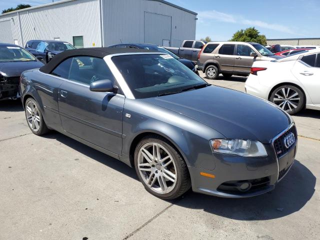 WAUAF48H39K011447 - 2009 AUDI A4 2.0T CABRIOLET GRAY photo 4