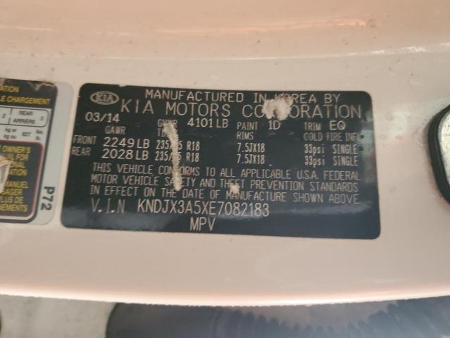 KNDJX3A5XE7082183 - 2014 KIA SOUL ! WHITE photo 12