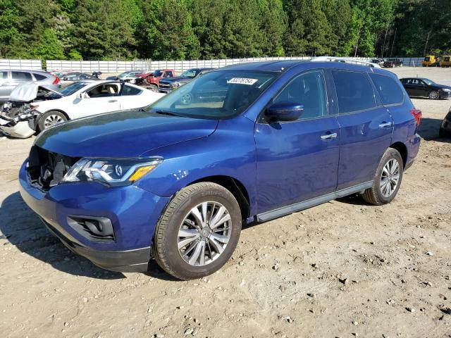 5N1DR2MM2KC583457 - 2019 NISSAN PATHFINDER S BLUE photo 1