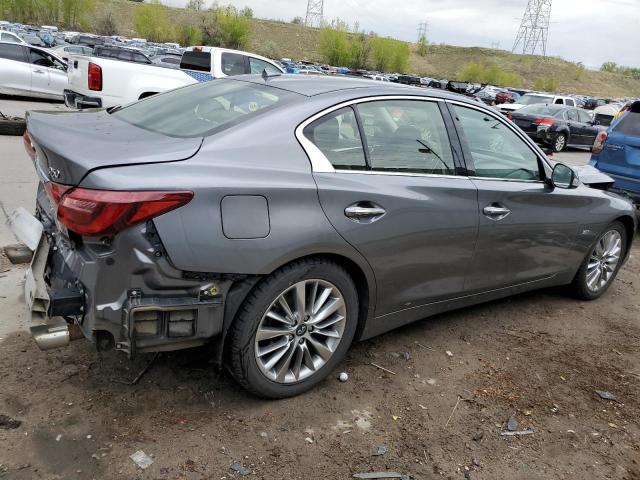 JN1EV7AR0JM442822 - 2018 INFINITI Q50 LUXE GRAY photo 3