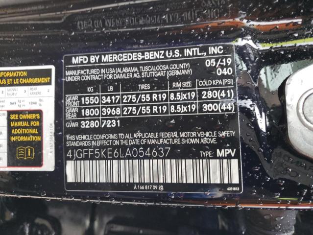 4JGFF5KE6LA054637 - 2020 MERCEDES-BENZ GLS 450 4MATIC BLACK photo 13