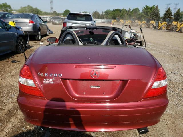 WDBWK54F06F101740 - 2006 MERCEDES-BENZ SLK 280 RED photo 10