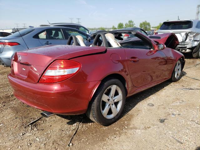 WDBWK54F06F101740 - 2006 MERCEDES-BENZ SLK 280 RED photo 3