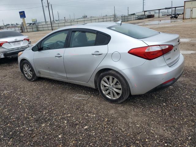 KNAFX4A64E5107205 - 2014 KIA FORTE LX SILVER photo 2