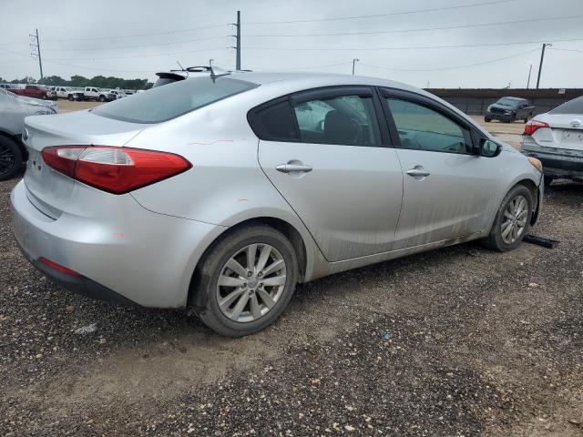 KNAFX4A64E5107205 - 2014 KIA FORTE LX SILVER photo 3