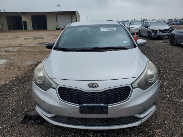 KNAFX4A64E5107205 - 2014 KIA FORTE LX SILVER photo 5