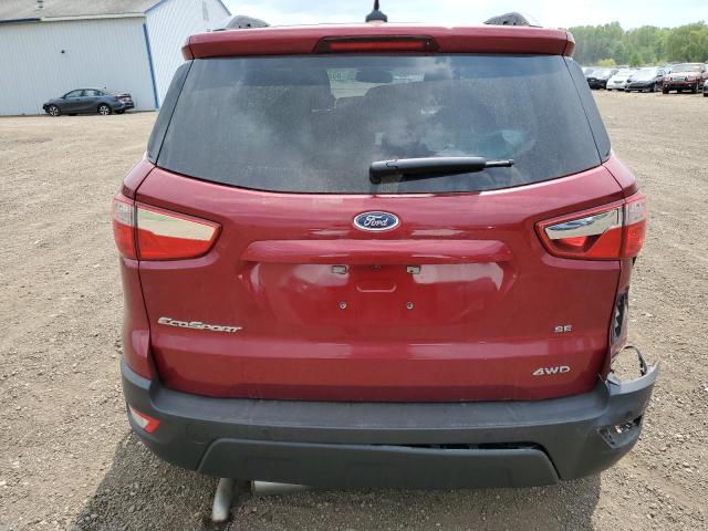 MAJ6S3GL7KC304052 - 2019 FORD ECOSPORT SE Rouge photo 6