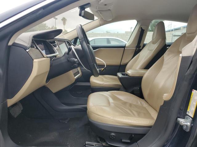 5YJSA1CG1DFP04767 - 2013 TESLA MODEL S BLUE photo 7