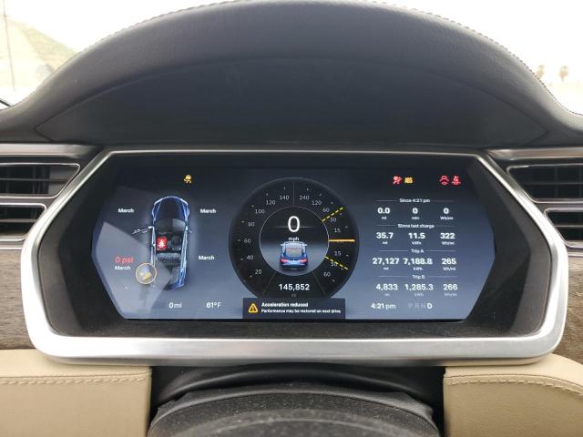 5YJSA1CG1DFP04767 - 2013 TESLA MODEL S BLUE photo 9