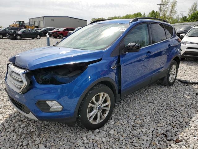 1FMCU9GD8JUB51639 - 2018 FORD ESCAPE SE BLUE photo 1