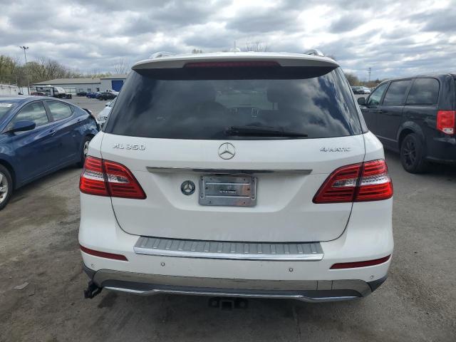 4JGDA5HB6EA318557 - 2014 MERCEDES-BENZ ML 350 4MATIC WHITE photo 6