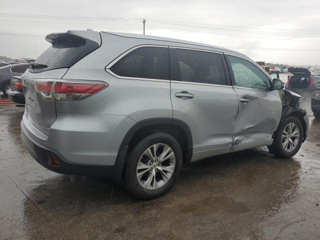 5TDJKRFH7ES059633 - 2014 TOYOTA HIGHLANDER XLE SILVER photo 3