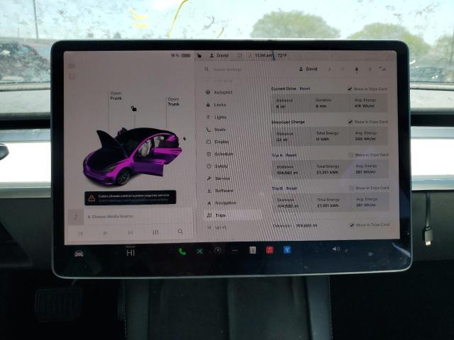 5YJ3E1EA2MF030081 - 2021 TESLA MODEL 3 灰色 照片 9
