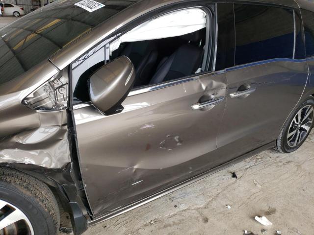 5FNRL6H96KB004854 - 2019 HONDA ODYSSEY ELITE Braun Foto 7