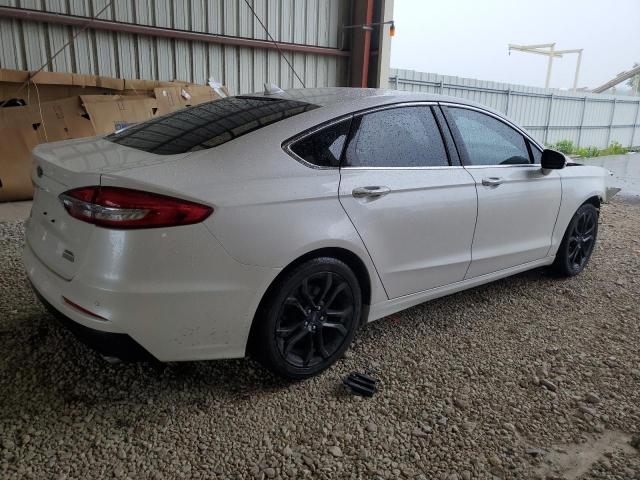 3FA6P0CD1KR172650 - 2019 FORD FUSION SEL WHITE photo 3