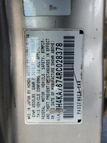 JH4KA7674RC028378 - 1994 ACURA LEGEND LS GOLD photo 12