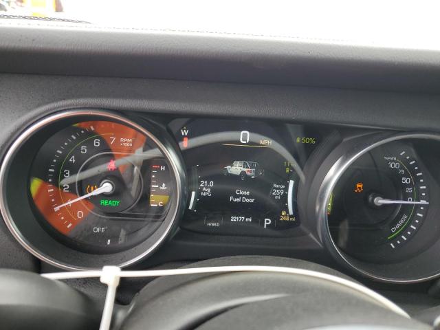 1C4JJXP64MW737158 - 2021 JEEP WRANGLER U SAHARA 4XE WHITE photo 9