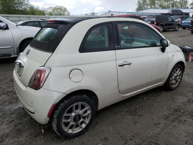 3C3CFFDR2DT741867 - 2013 FIAT 500 POP WHITE photo 3