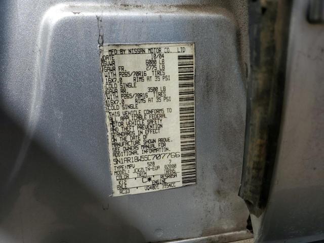 5N1AR18W55C707766 - 2005 NISSAN PATHFINDER LE 银色 照片 14