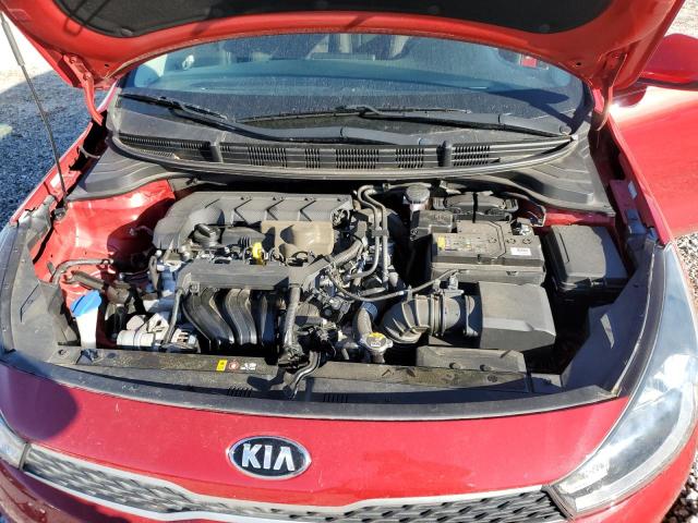 3KPA24AD2LE336428 - 2020 KIA RIO LX RED photo 11