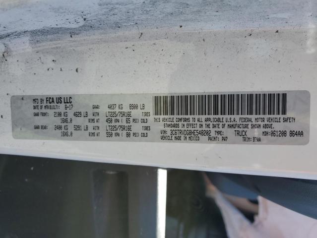 3C6TRVDG8HE548202 - 2017 RAM PROMASTER 2500 HIGH WHITE photo 13
