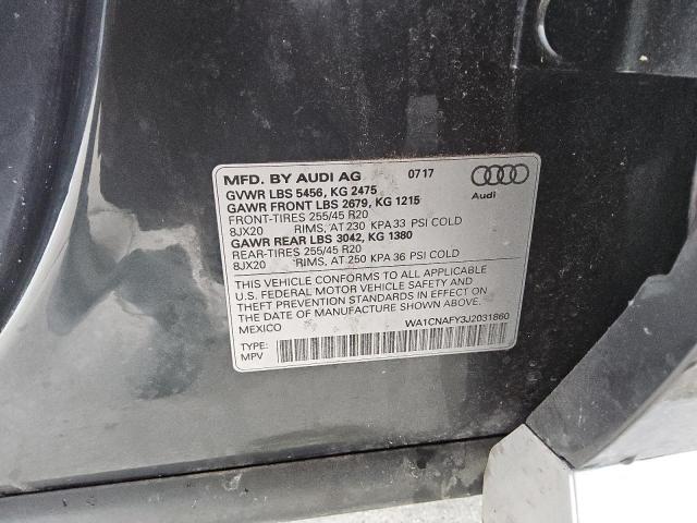 WA1CNAFY3J2031860 - 2018 AUDI Q5 PRESTIGE GRAY photo 13